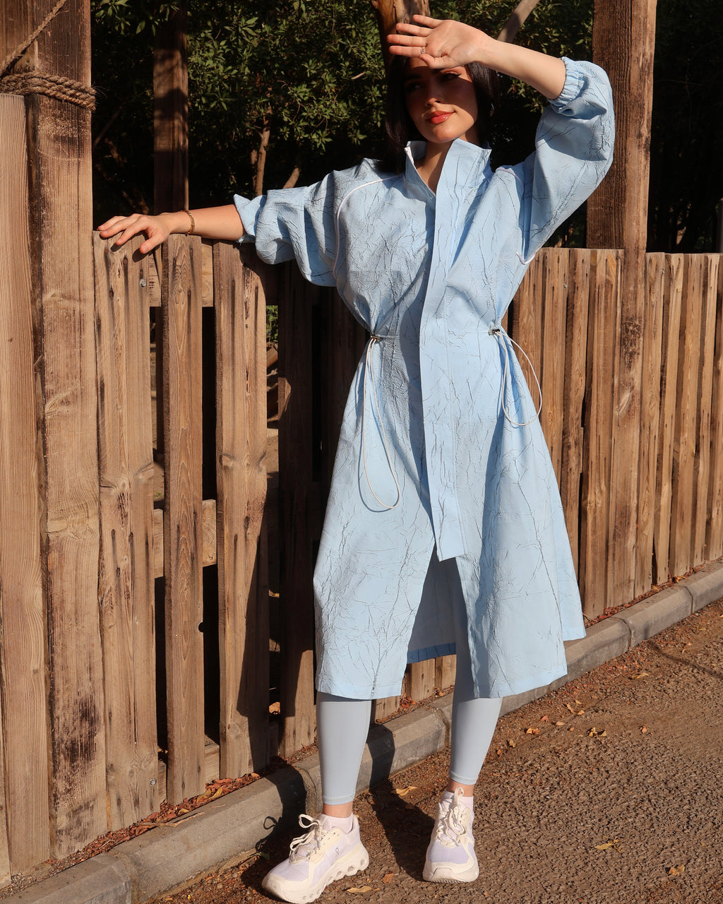 Baby Blue Long Cover Up