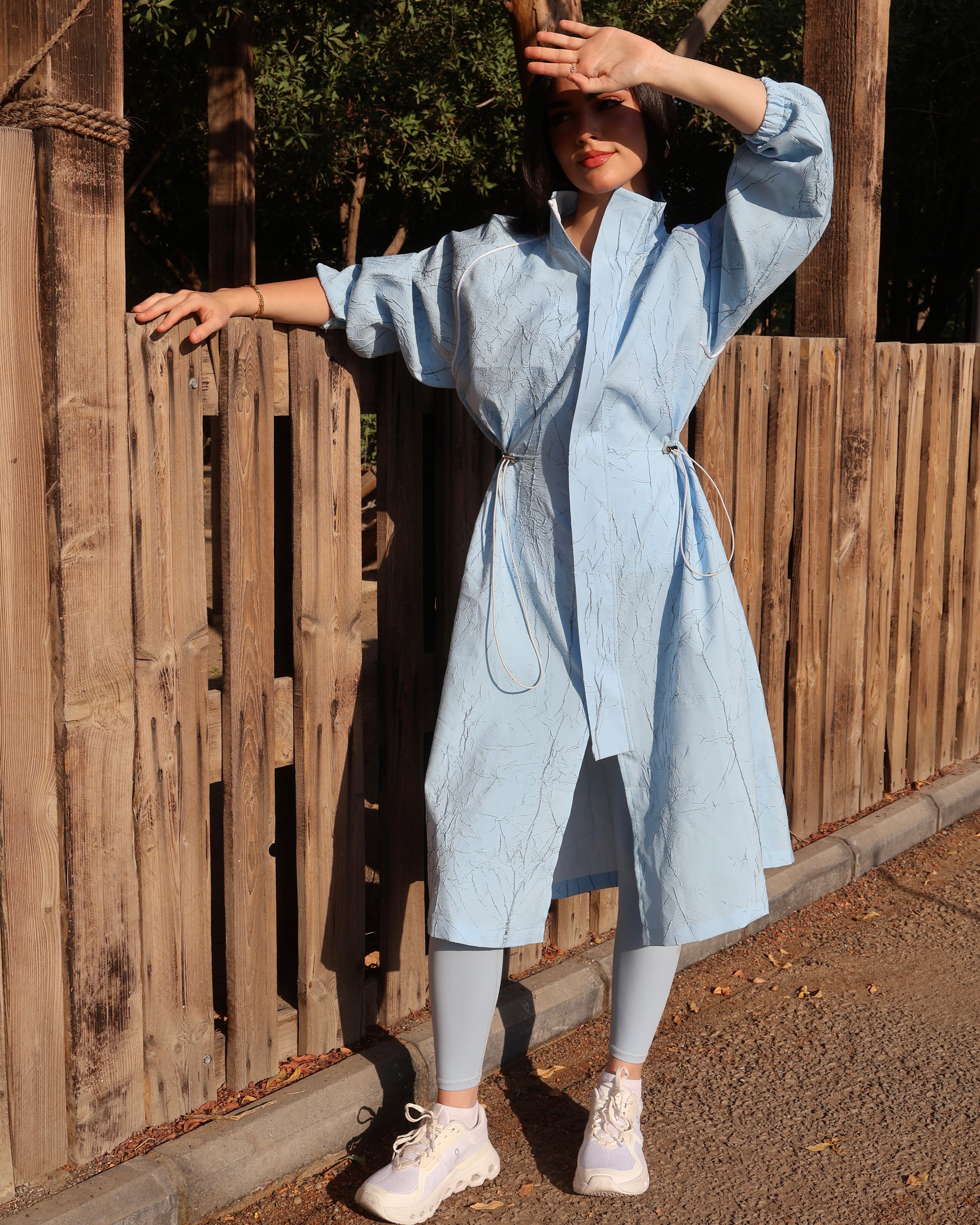 Baby Blue Long Cover Up