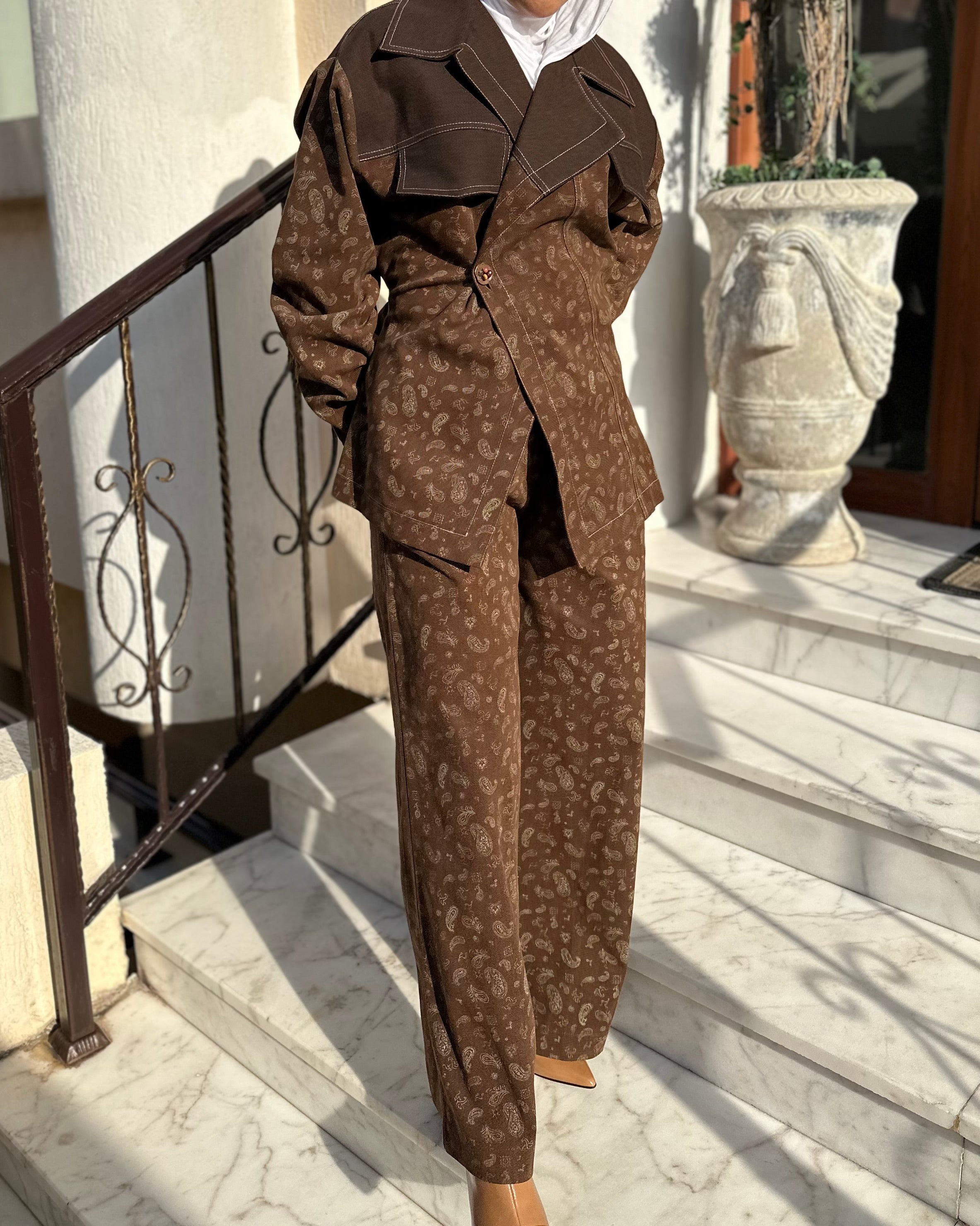 Brown Bandana Set