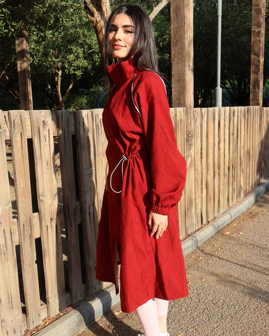 Red Long Cover Up