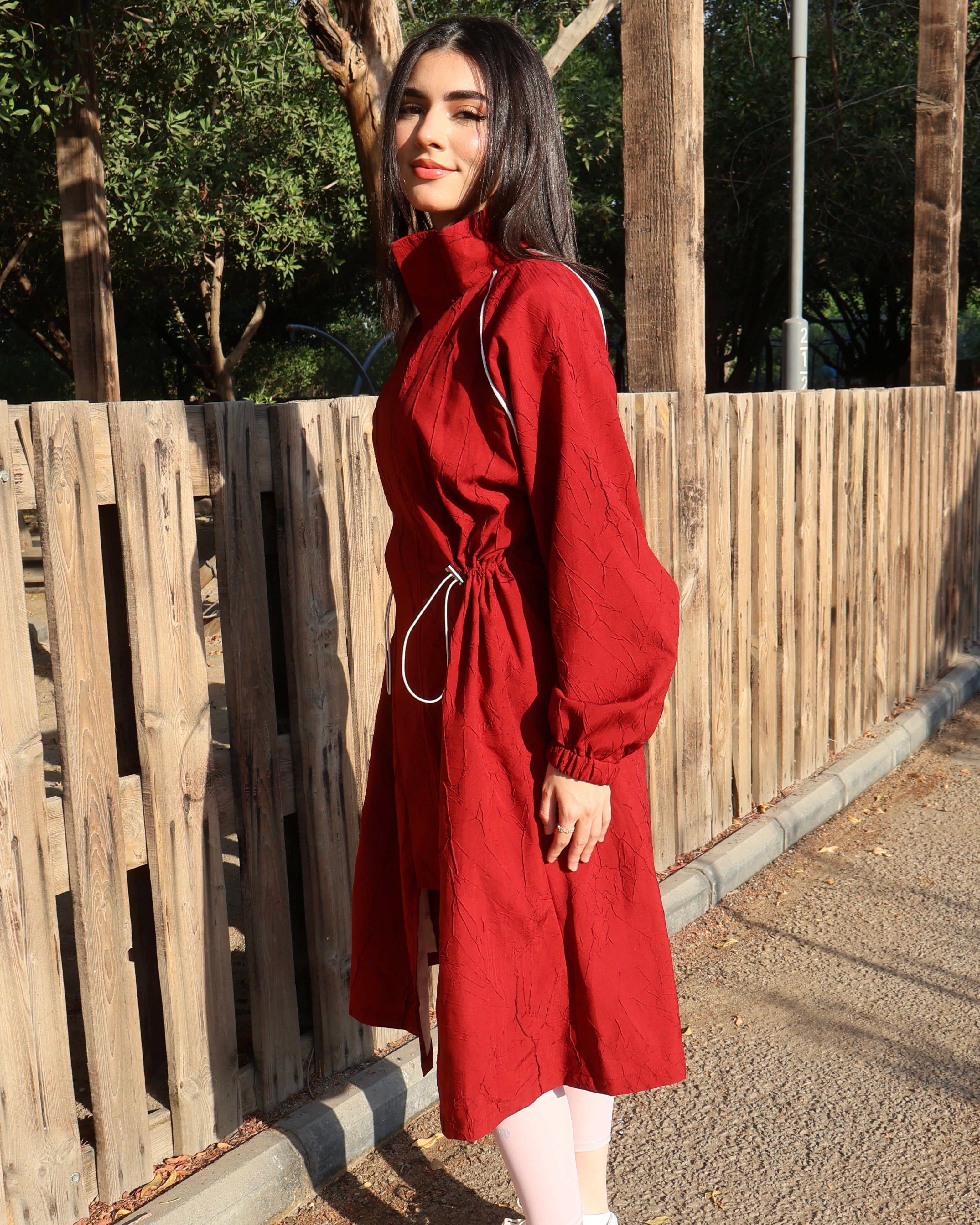 Red Long Cover Up