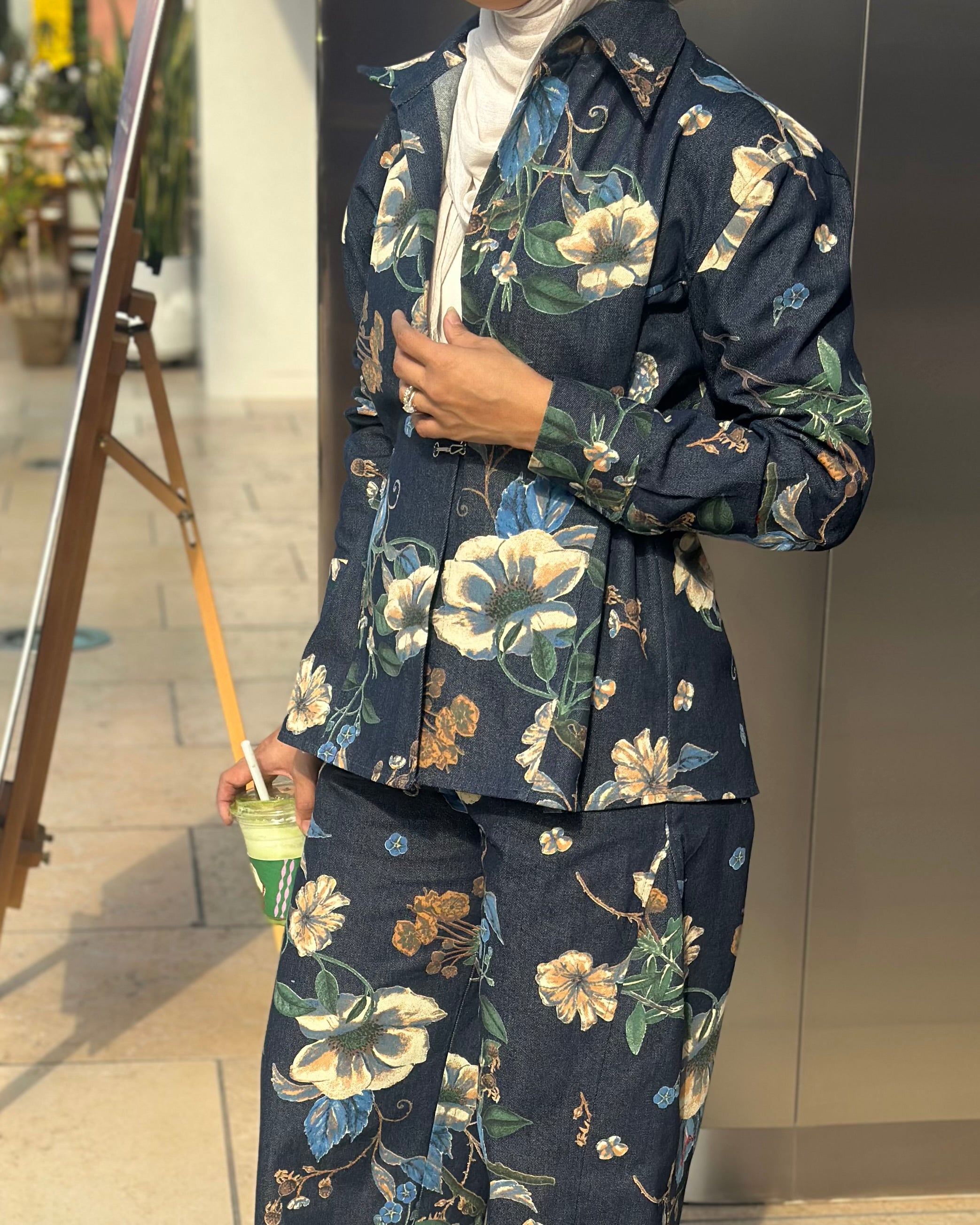 Floral Jeans Set