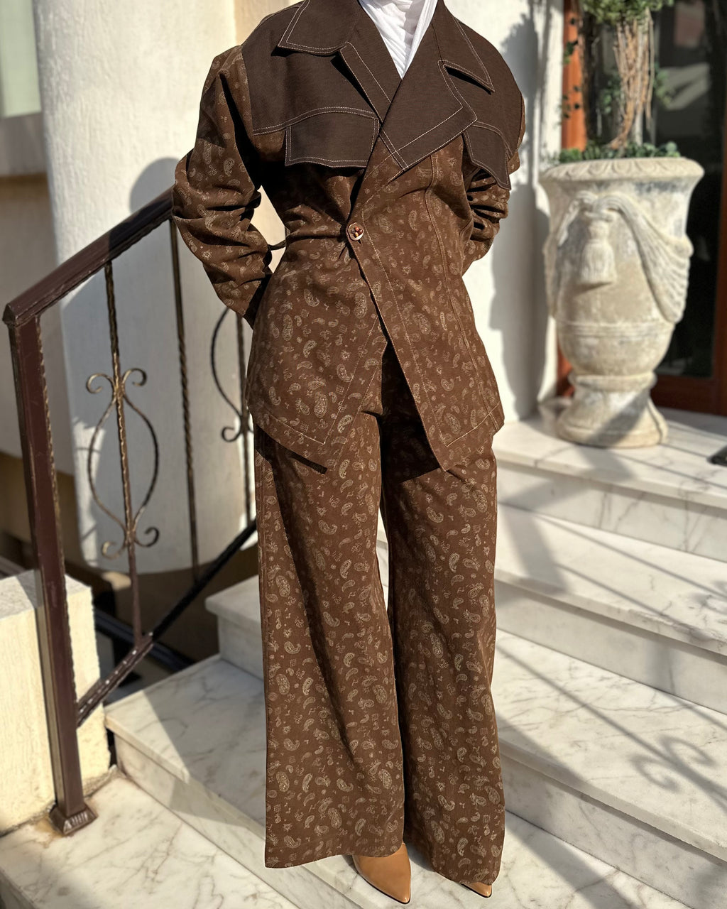 Brown Bandana Set