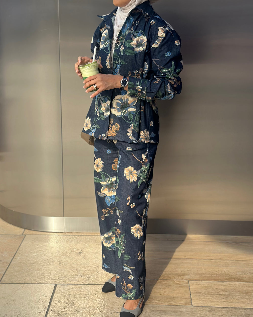Floral Jeans Set