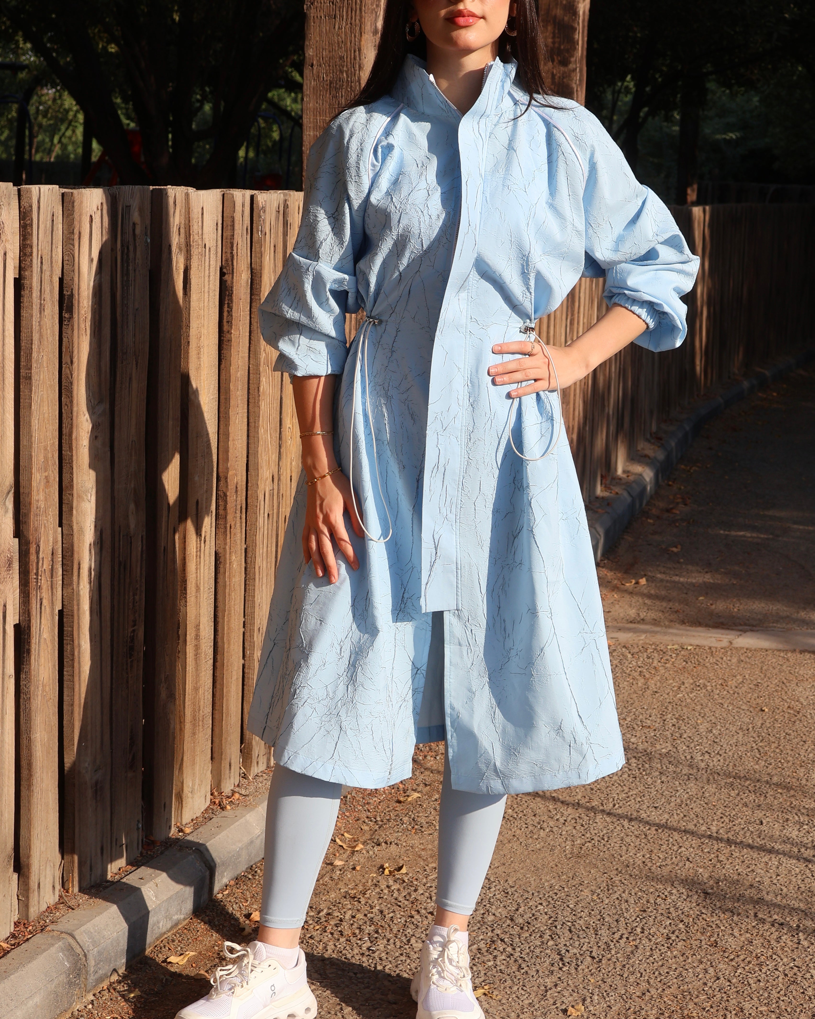 Baby Blue Long Cover Up