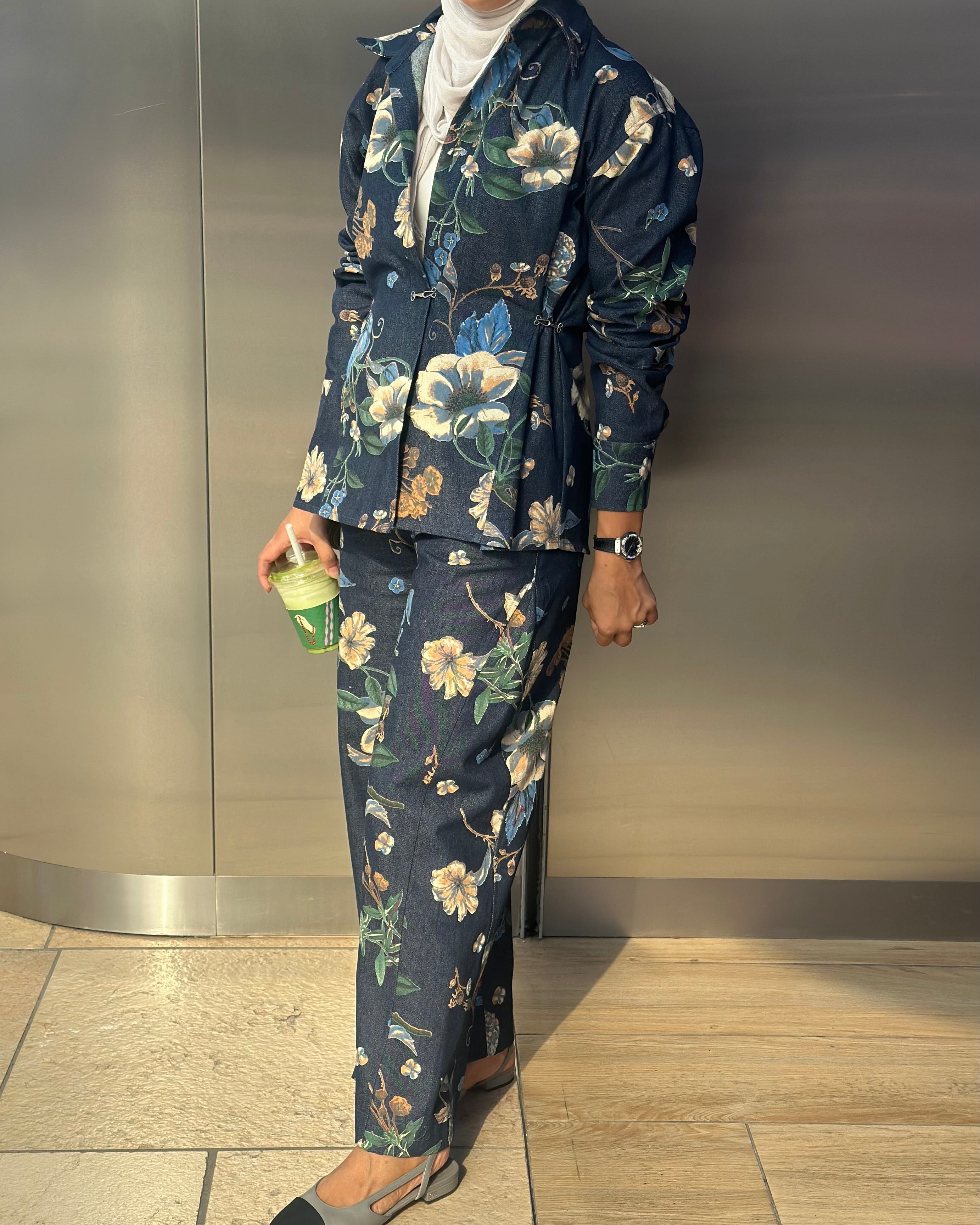 Floral Jeans Set