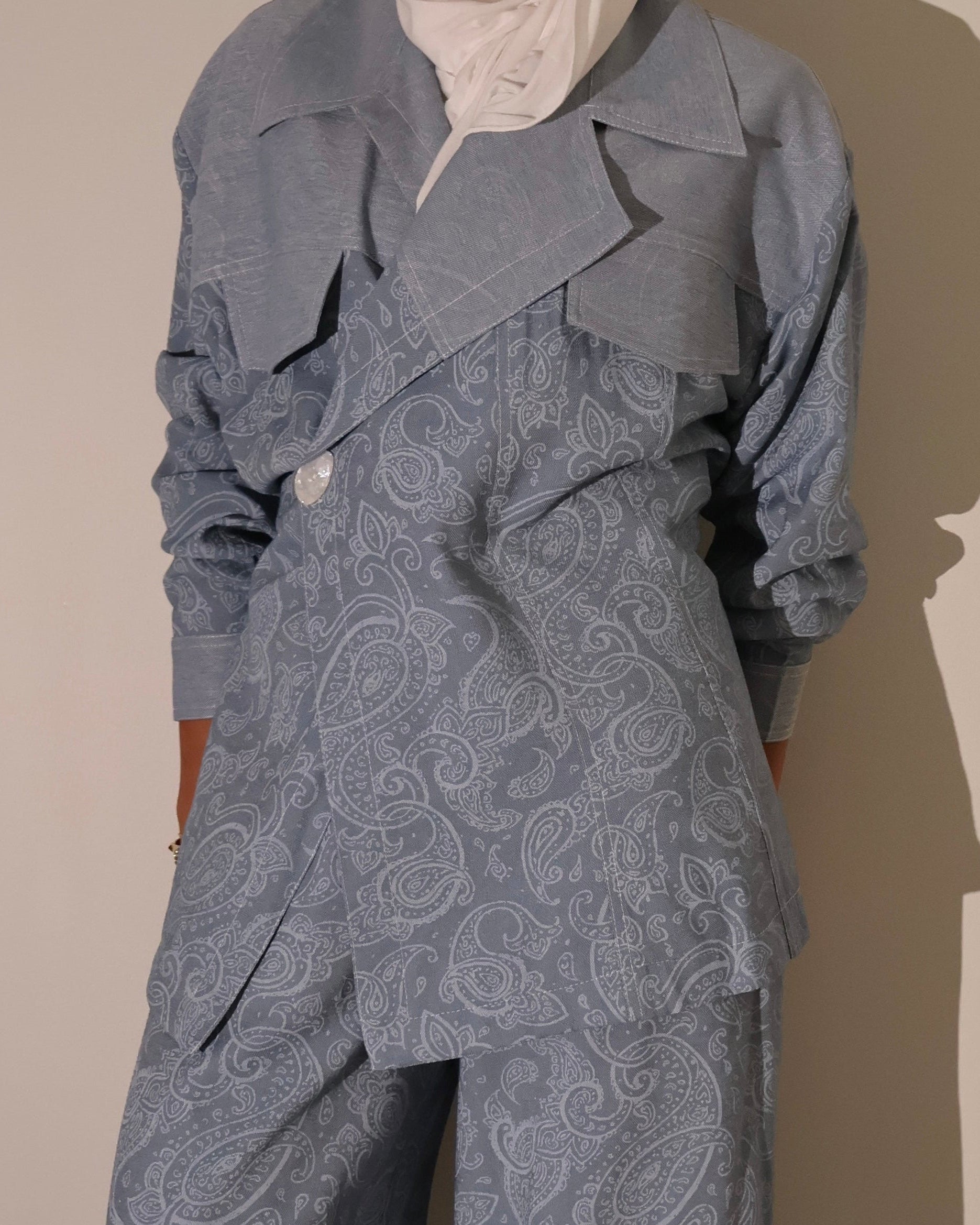 Linen Jeans Bandana Set