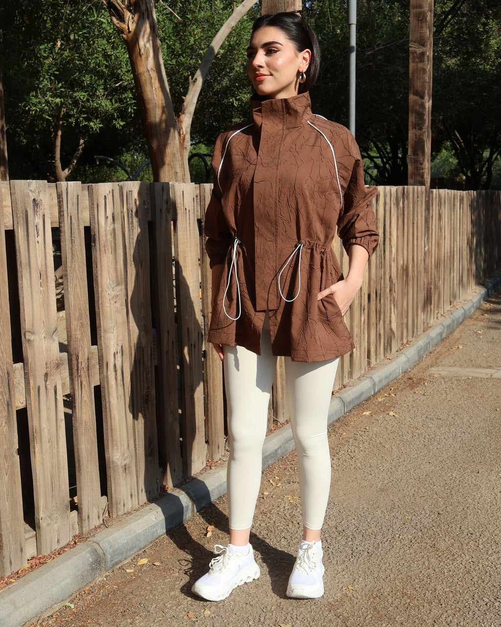 Brown Short Cover Up