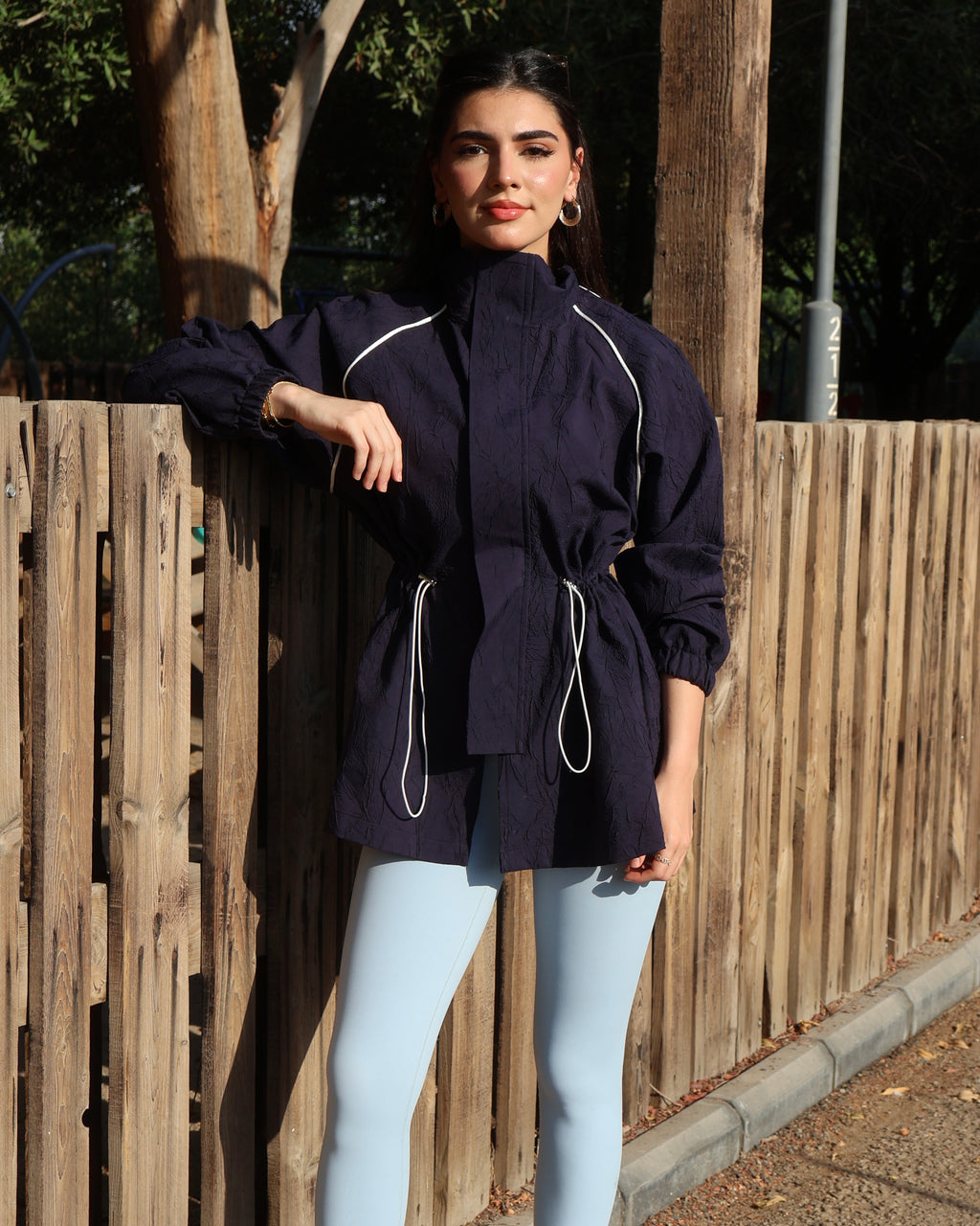 Navy Blue Short Cover Up