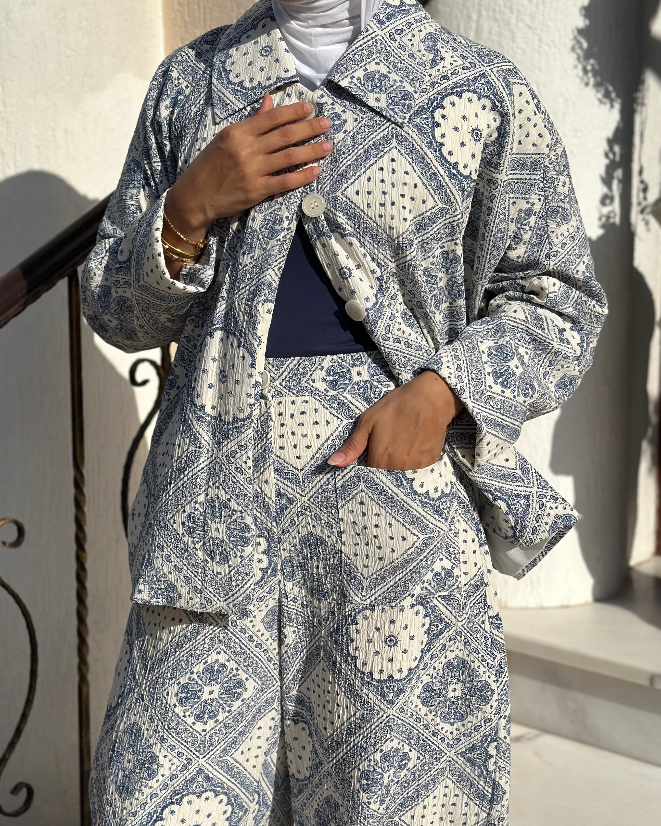 Blue Light Bandana Set