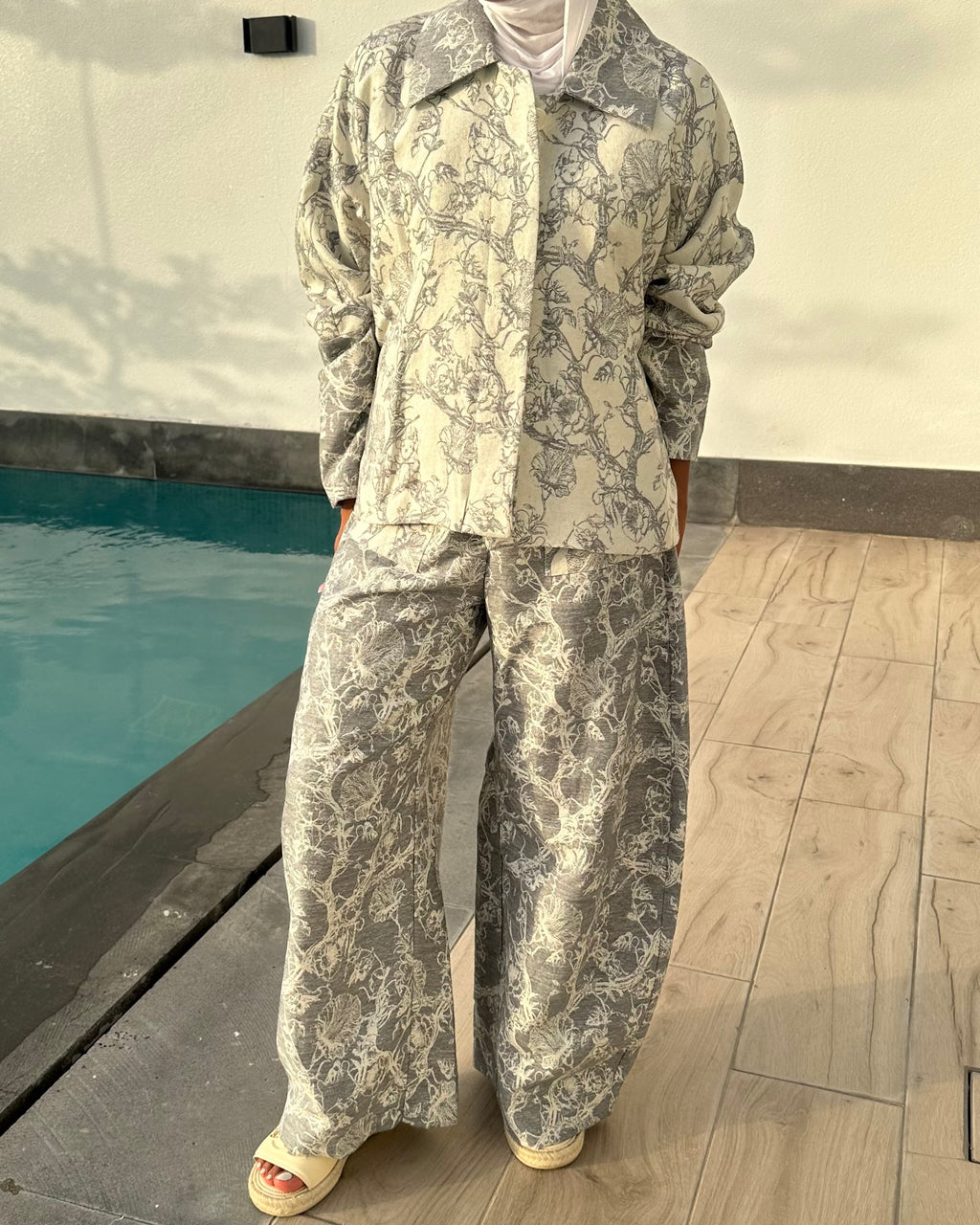 Summer Jeans Set (Light Grey)