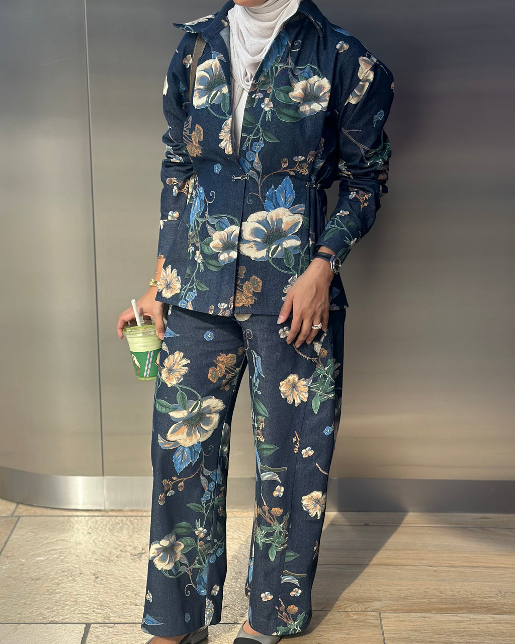 Floral Jeans Set