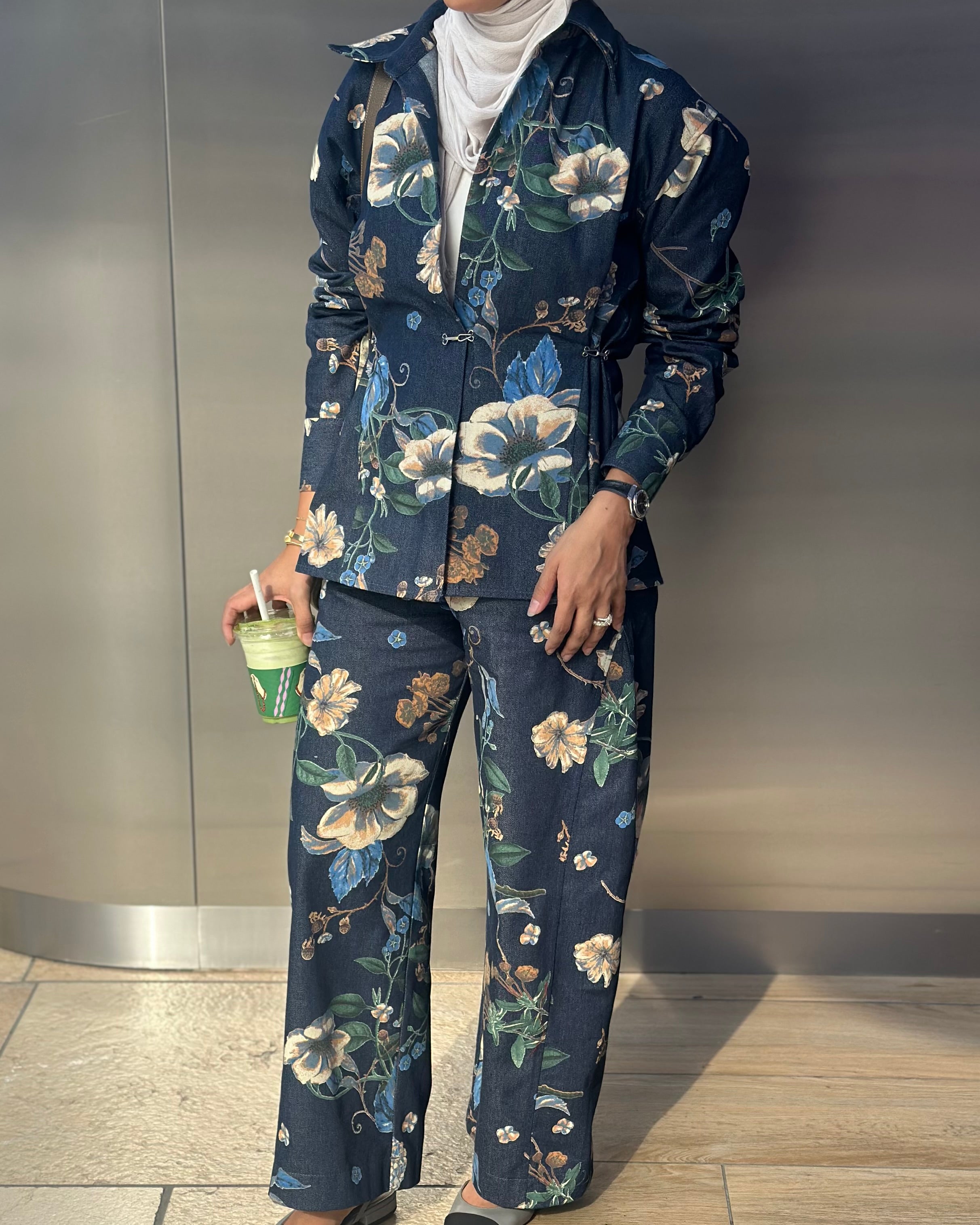 Floral Jeans Set