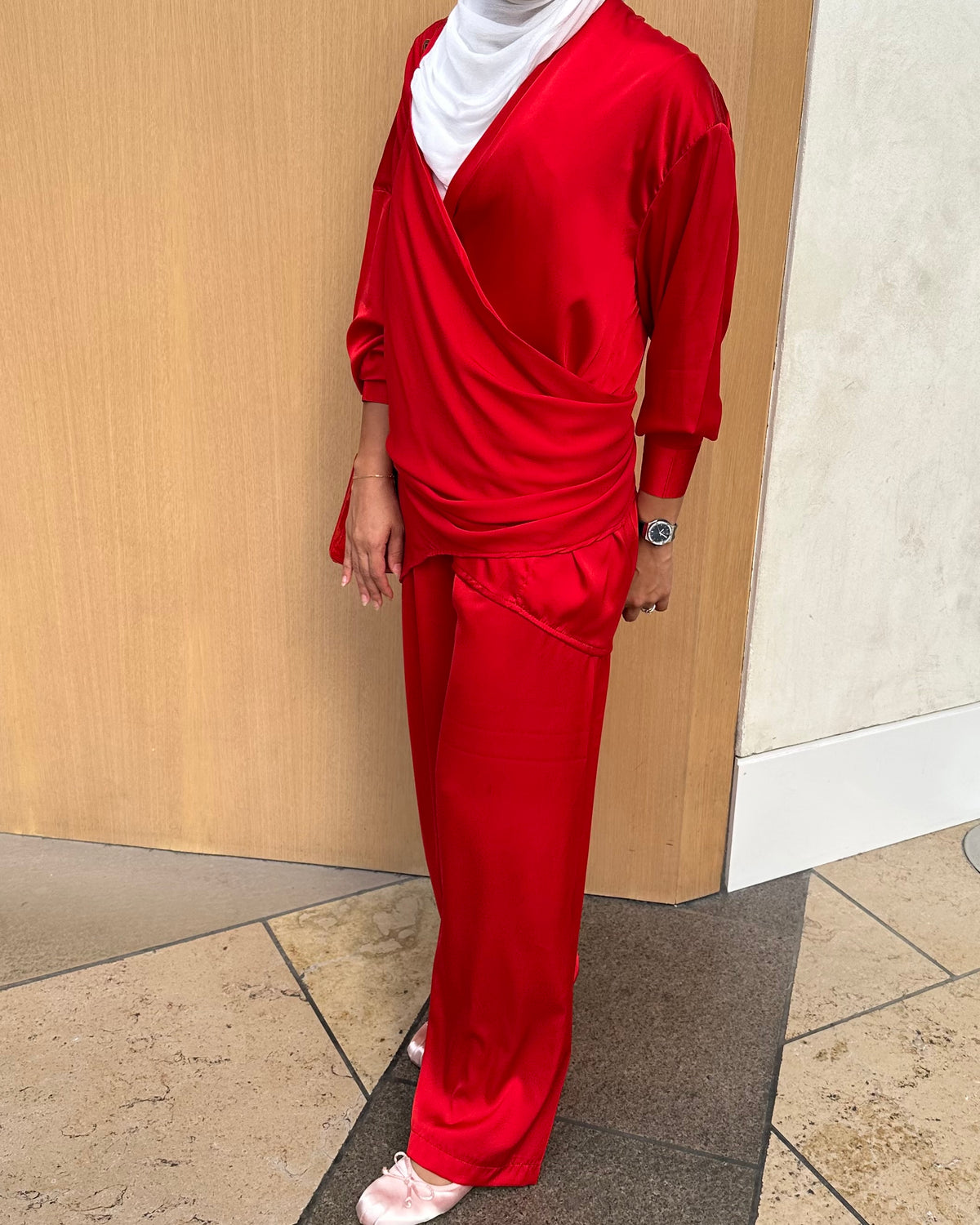 Red Silk Set