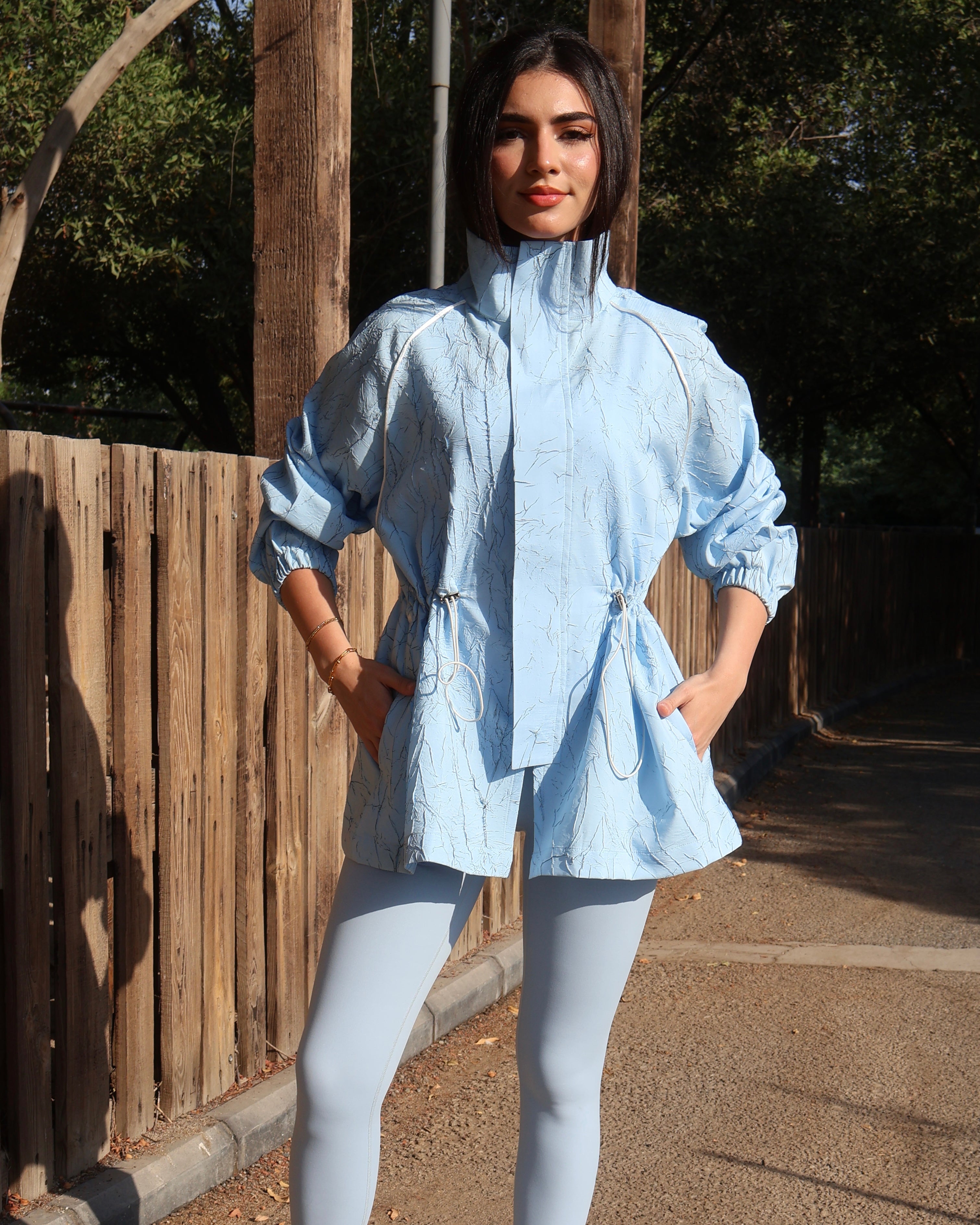 Baby Blue Short Cover Up