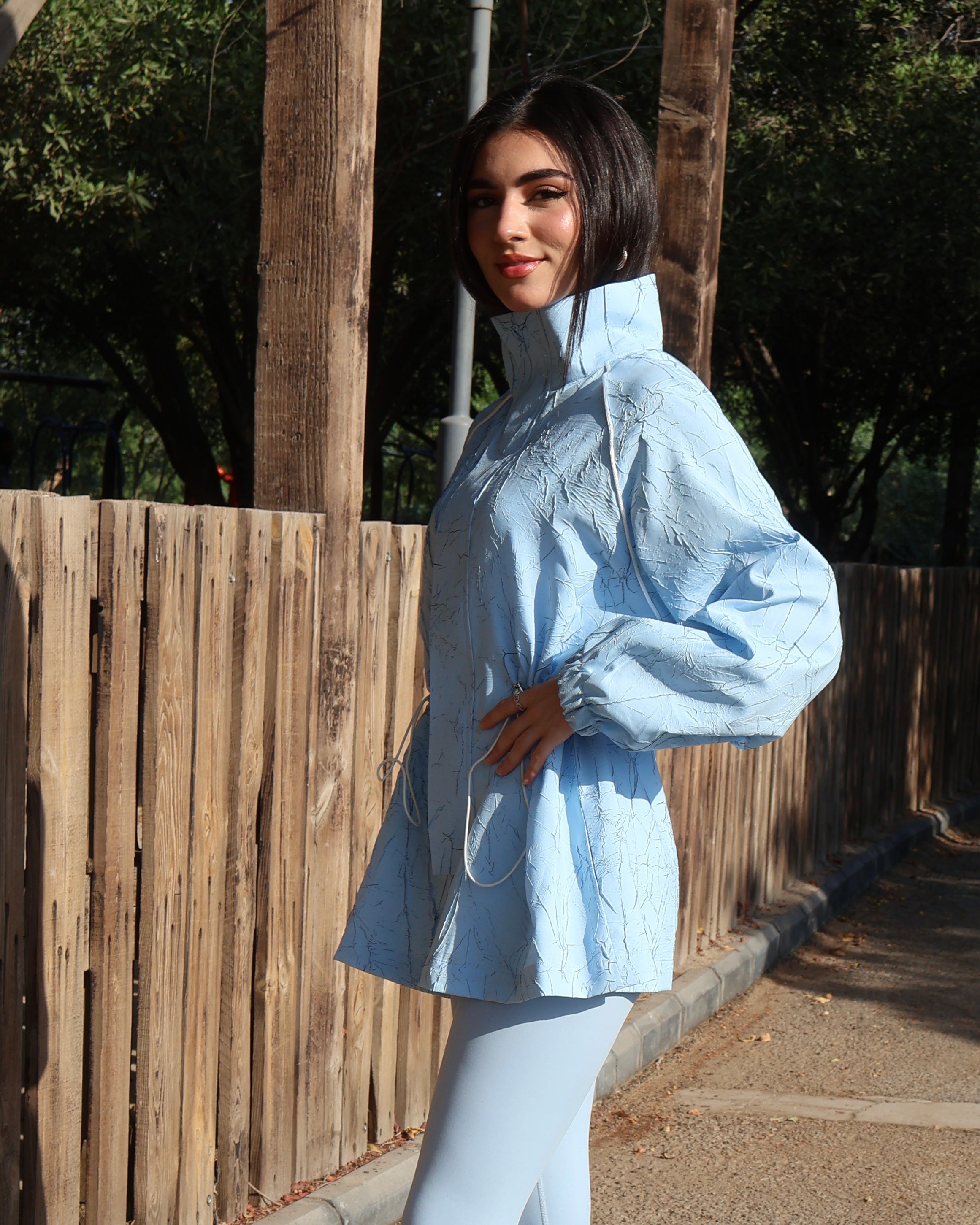 Baby Blue Short Cover Up