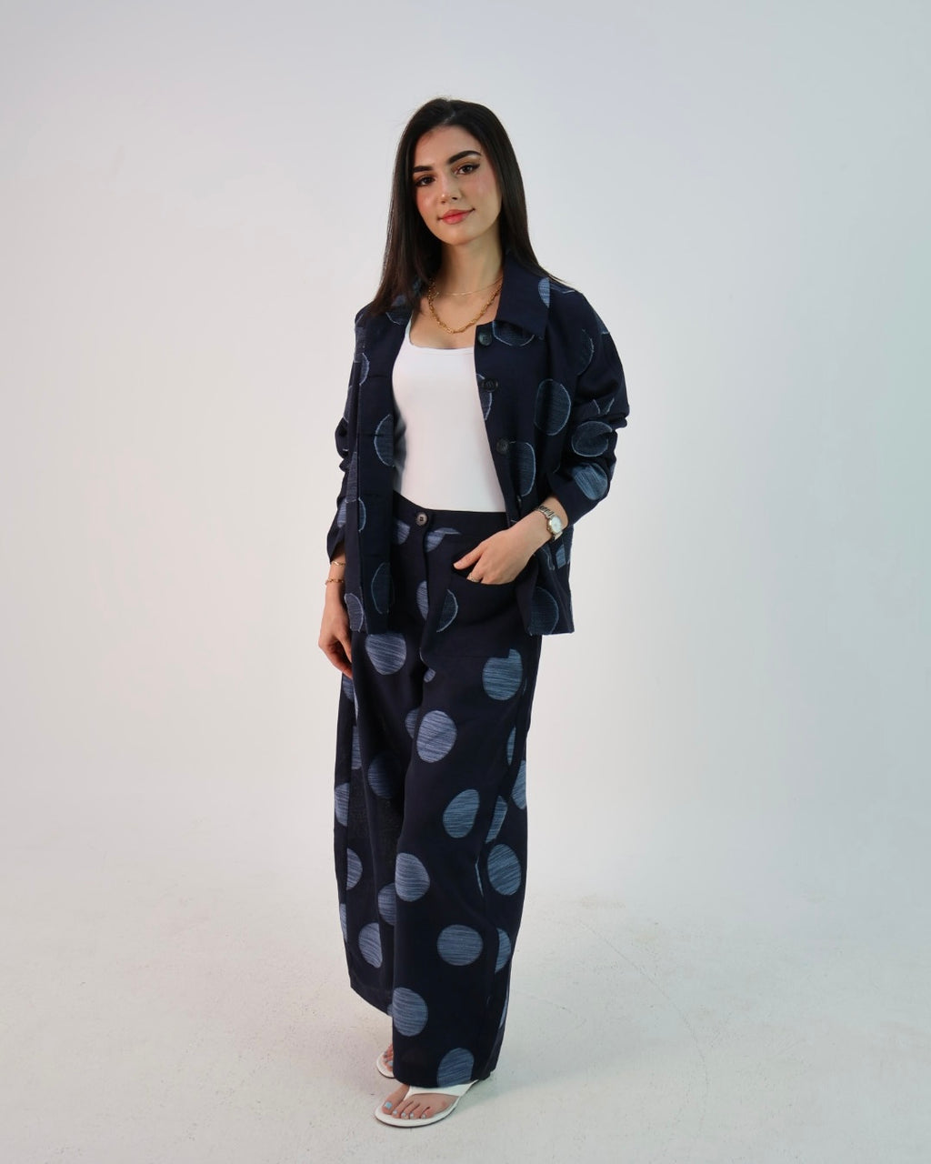 Linen Dots Set