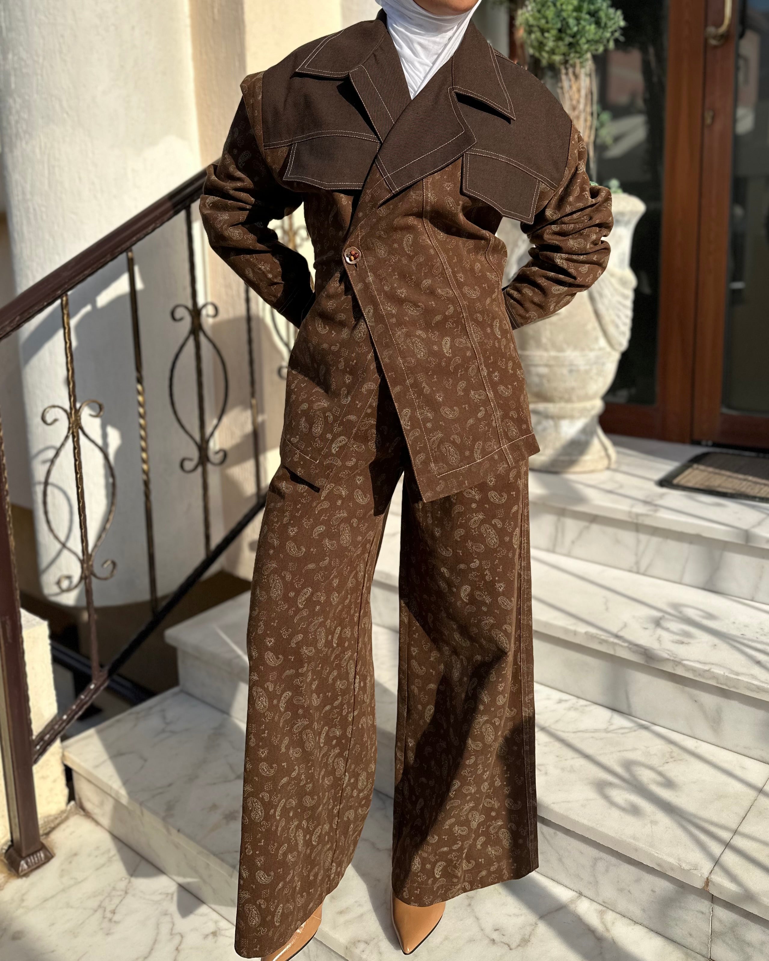 Brown Bandana Set