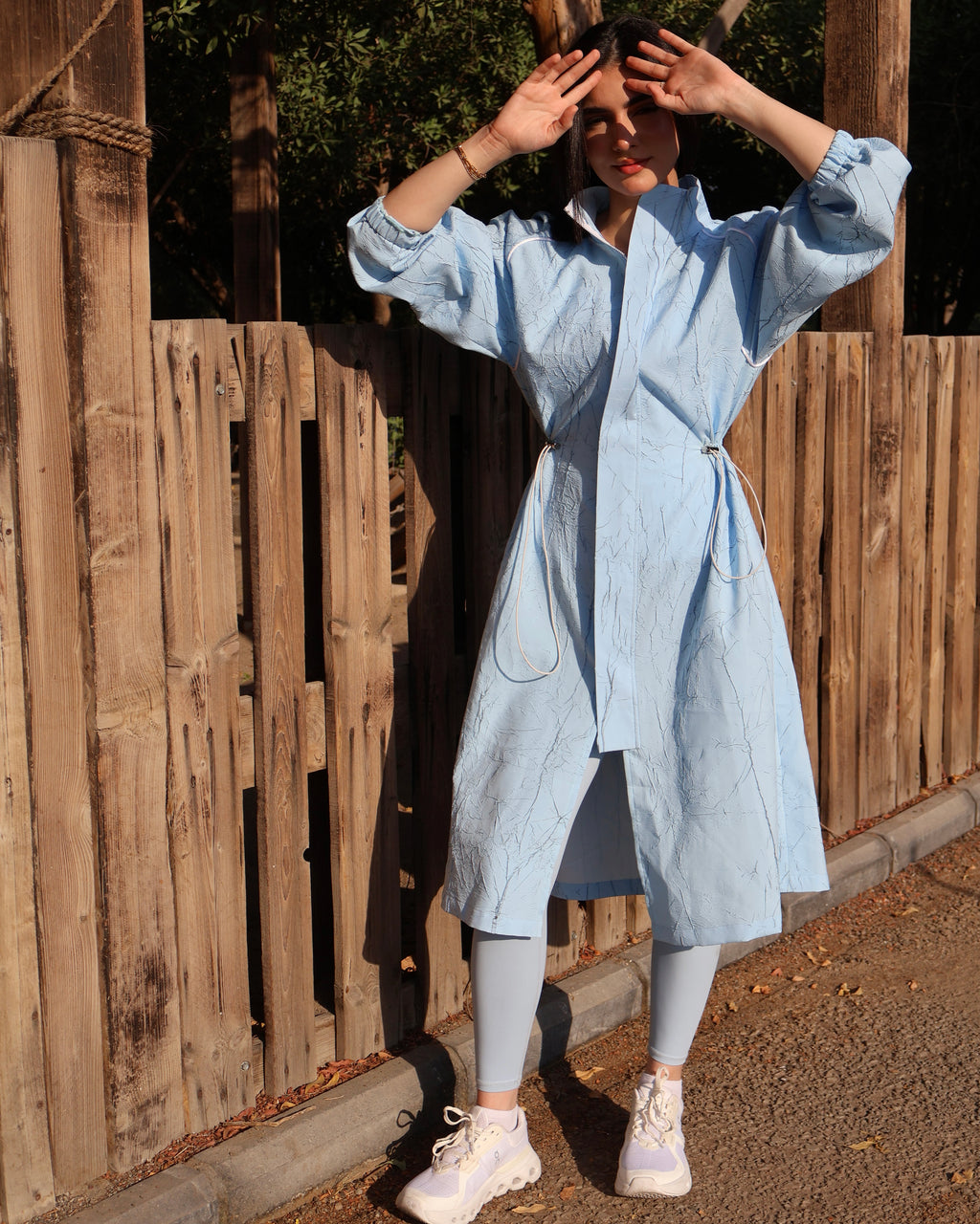 Baby Blue Long Cover Up