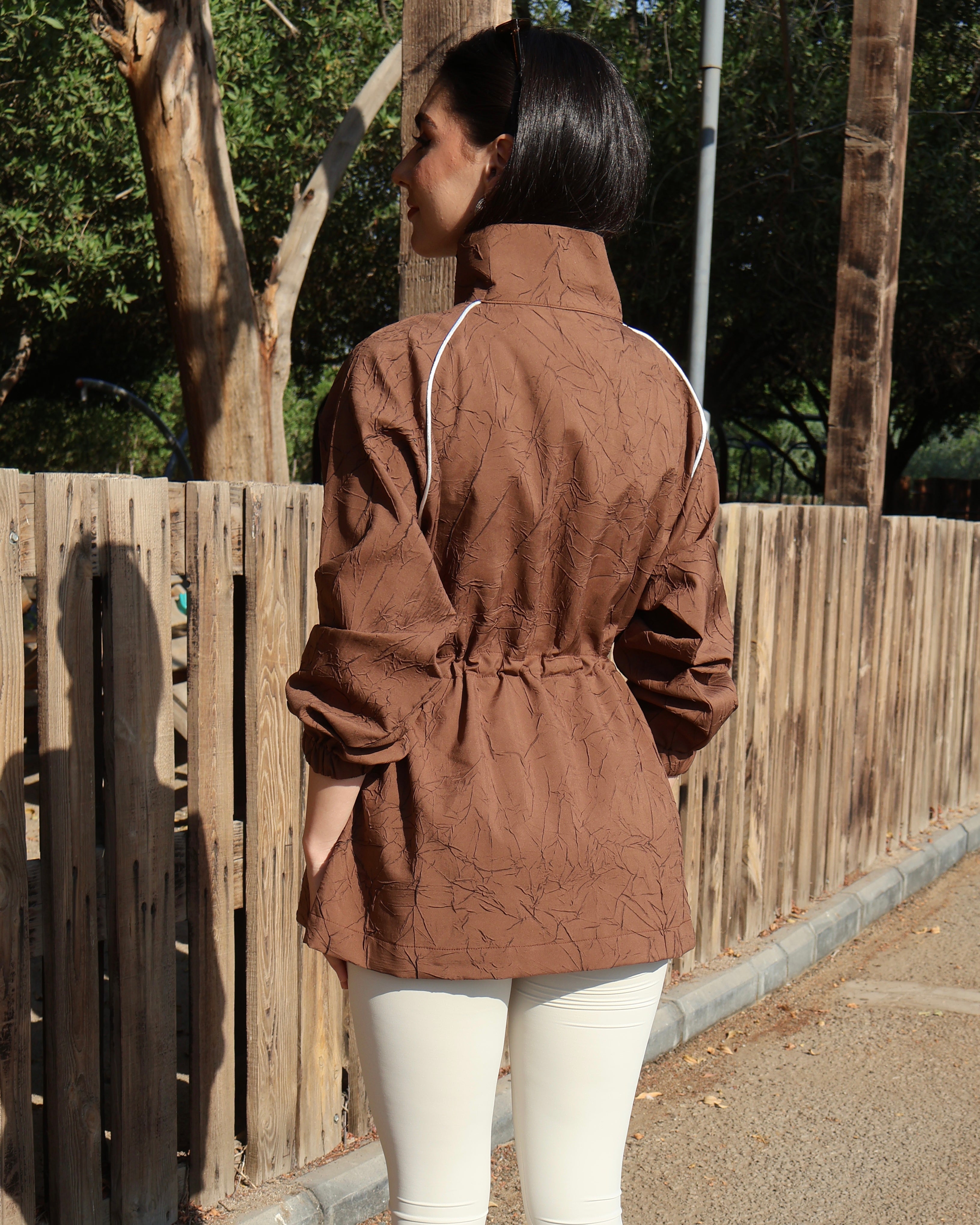 Brown Short Cover Up