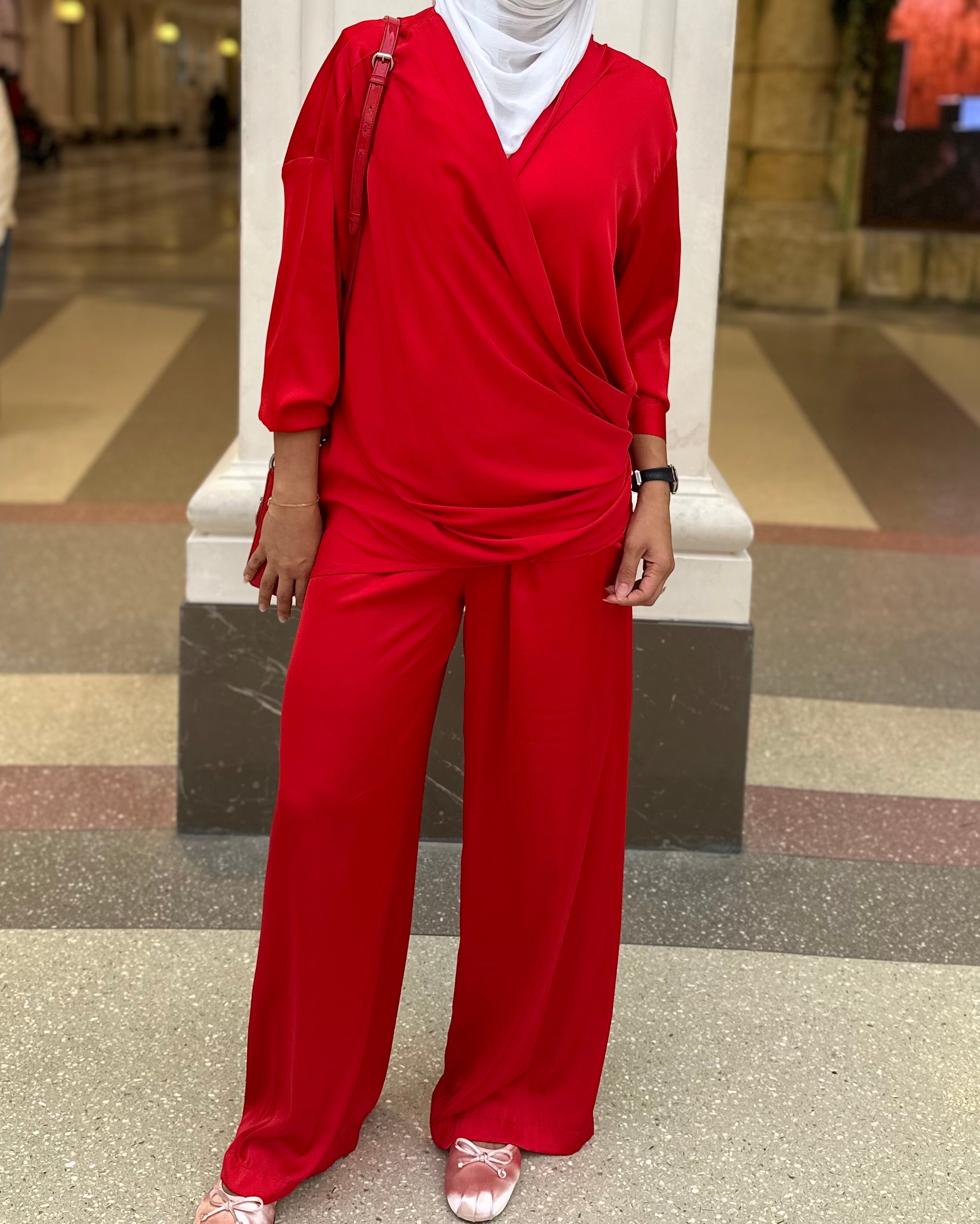 Red Silk Set