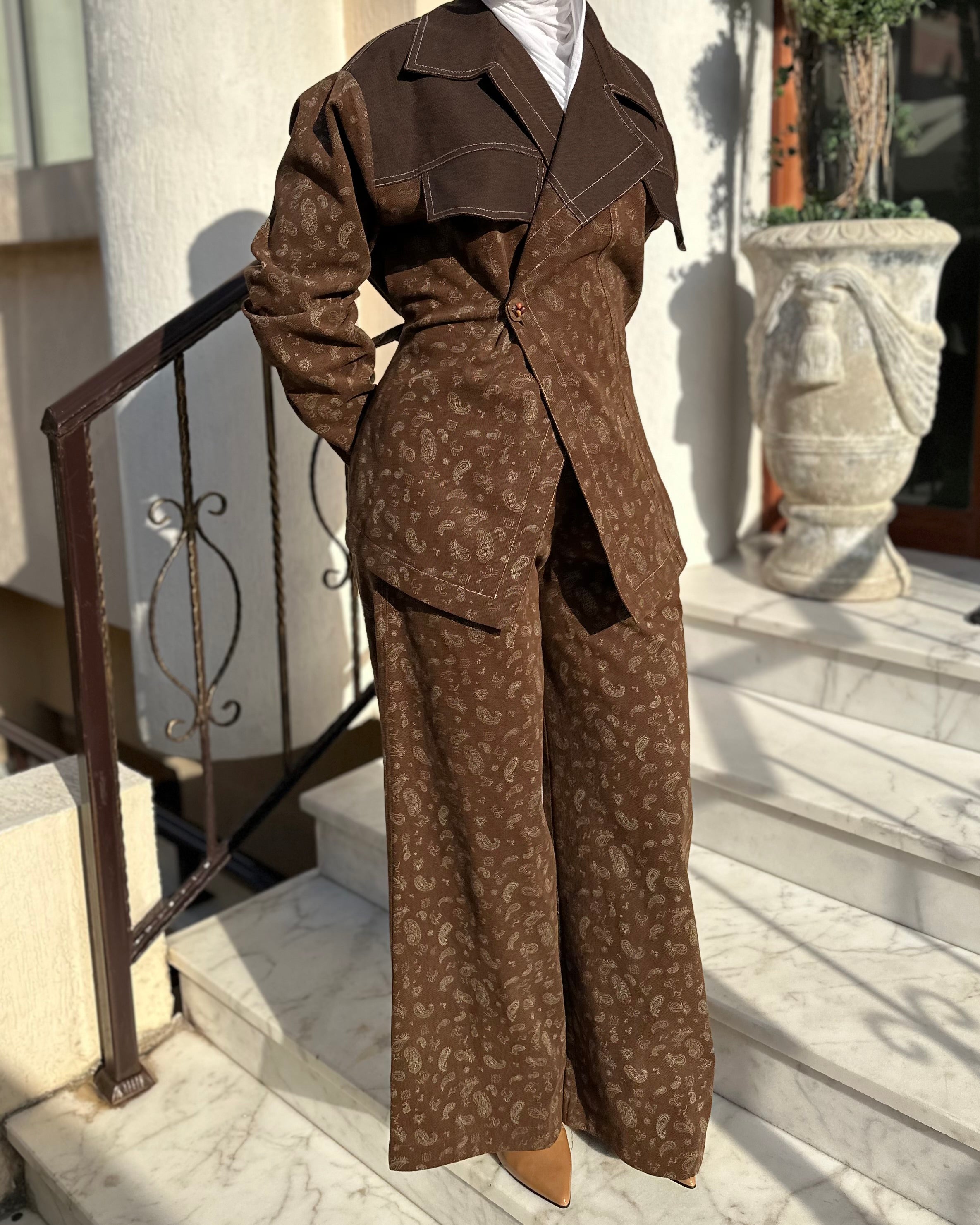 Brown Bandana Set