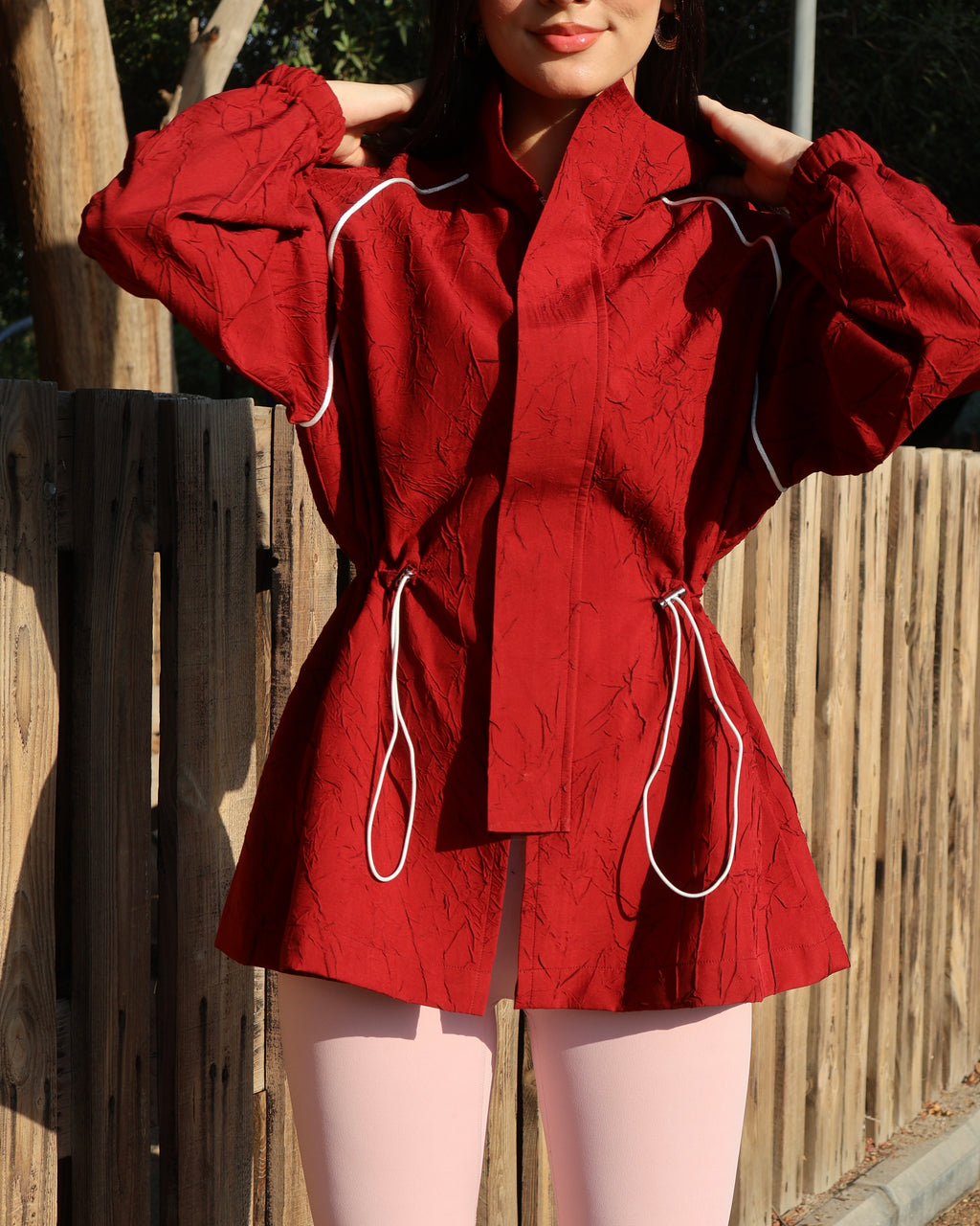 Red Short Cover Up