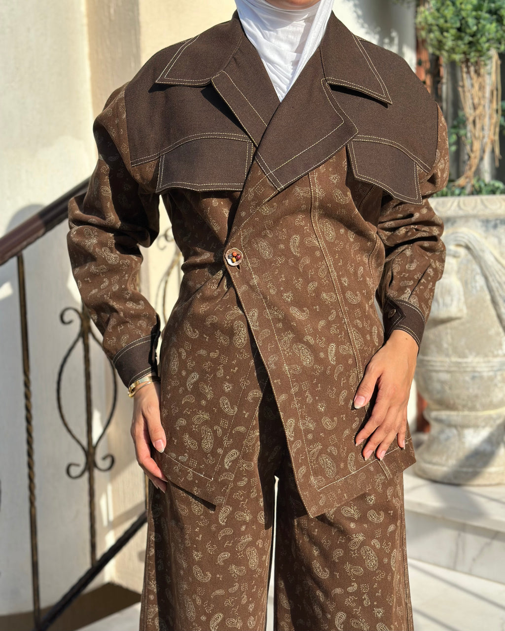 Brown Bandana Set